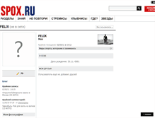 Tablet Screenshot of felix.spox.ru